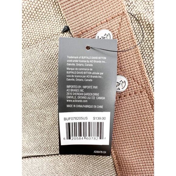 Buffalo David Bitton Messenger Weekender Travel Bag Canvas Cross Body NWT $139 - Picture 4 of 16